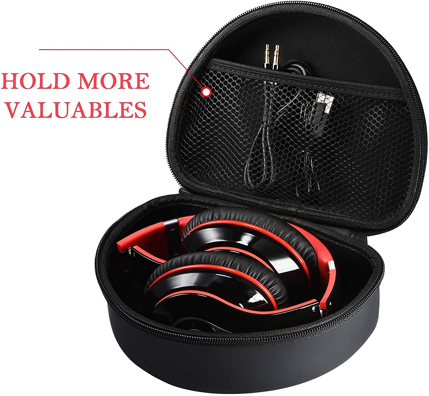 Wireless Gaming Eva Headset Headphone Storage Leather Cases Earphone & Headphone Bag With Zipper